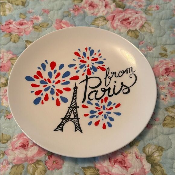 NEW Pied de Poule *Oui Please* Paris Small Plate - Picture 1 of 4